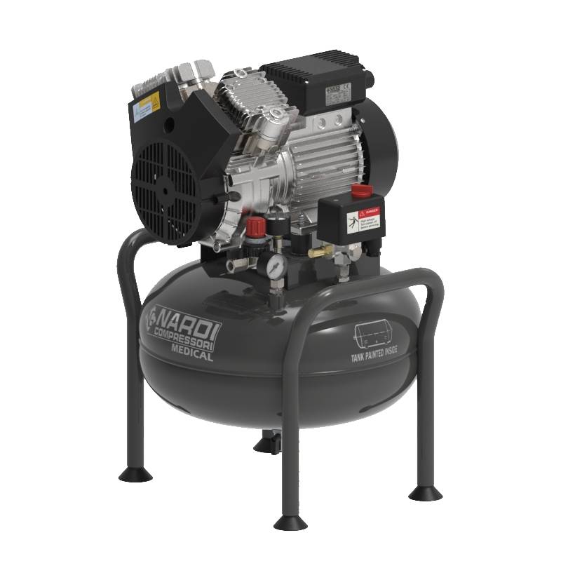 Медицински компресор без изсушител 0.75Hp 25L